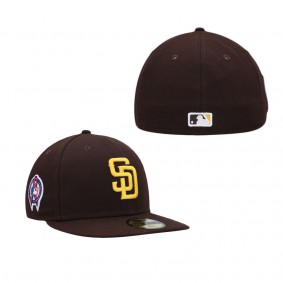 Men's San Diego Padres Brown 9-11 Memorial Side Patch 59FIFTY Fitted Hat