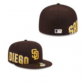 Men's San Diego Padres Brown Arch 59FIFTY Fitted Hat