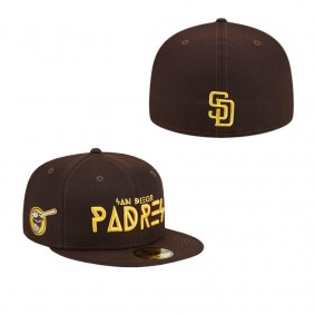 Men's San Diego Padres Brown Geo 59FIFTY Fitted Hat