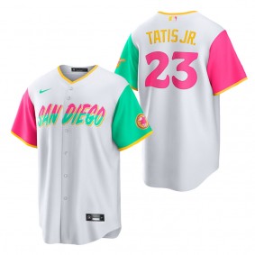 San Diego Padres Fernando Tatis Jr. White 2022 City Connect Replica Jersey