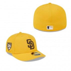 Men's San Diego Padres Gold 2024 Spring Training Low Profile 59FIFTY Fitted Hat