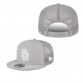 Men's San Diego Padres Gray 2023 On-Field Batting Practice 9FIFTY Snapback Hat