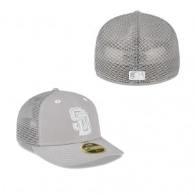 Men's San Diego Padres Gray 2023 On-Field Batting Practice Low Profile 59FIFTY Fitted Hat