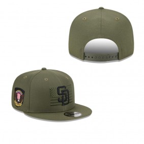Men's San Diego Padres Green 2023 Armed Forces Day 9FIFTY Snapback Adjustable Hat