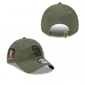 Men's San Diego Padres Green 2023 Armed Forces Day 9TWENTY Adjustable Hat