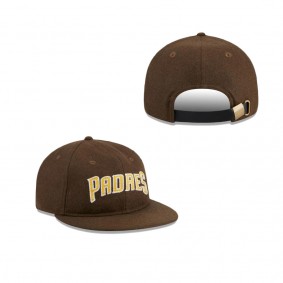 San Diego Padres Melton Wool Retro Crown 9FIFTY Adjustable Hat