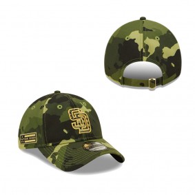 Men's San Diego Padres New Era Camo 2022 Armed Forces Day 9TWENTY Adjustable Hat