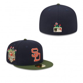 San Diego Padres Sprouted 59FIFTY Fitted Hat Navy