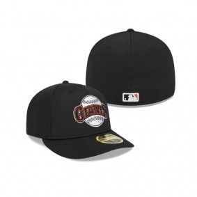 Men's San Francisco Giants Black 2024 Batting Practice Low Profile 59FIFTY Fitted Hat
