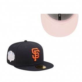 San Francisco Giants Black Pop Sweatband Undervisor 2012 MLB World Series Cooperstown Collection Fitted Hat