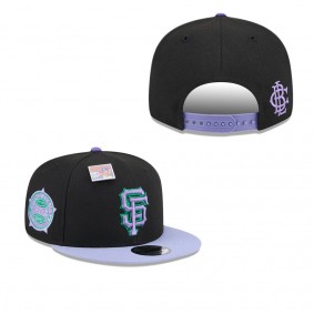 Men's San Francisco Giants Black Purple Grape Big League Chew Flavor Pack 9FIFTY Snapback Hat