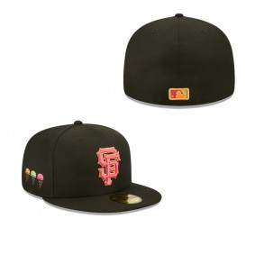 Men's San Francisco Giants Black Summer Sherbet 59FIFTY Fitted Hat