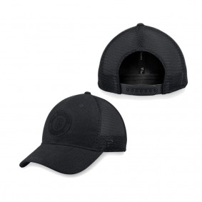 Men's San Francisco Giants Black Team Haze Trucker Snapback Hat