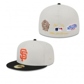 Men's San Francisco Giants Gray Black World Class Back Patch 59FIFTY Fitted Hat