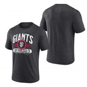 San Francisco Giants Heathered Charcoal Badge of Honor Tri-Blend T-Shirt