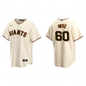 Men's San Francisco Giants Luis Ortiz Cream Replica Home Jersey