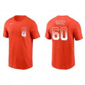 Men's San Francisco Giants Luis Ortiz Orange City Connect T-Shirt