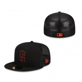 San Francisco Giants New Era Youth 2022 Batting Practice 59FIFTY Fitted Hat Black