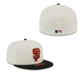 San Francisco Giants On Deck 59FIFTY Fitted Hat Cream Black