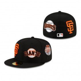 San Francisco Giants New Era Patch Pride 59FIFTY Fitted Hat Black