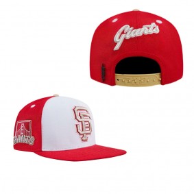 San Francisco Giants Pro Standard Strawberry Ice Cream Drip Snapback Hat White Red