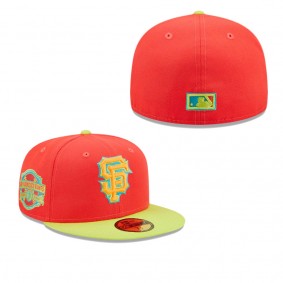 Men's San Francisco Giants Red Neon Green Lava Highlighter Combo 59FIFTY Fitted Hat