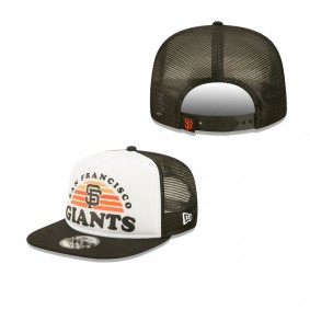 Men's San Francisco Giants White Black Gradient Golfer 9FIFTY Snapback Hat