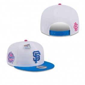 Men's San Francisco Giants White Blue Cotton Candy Big League Chew Flavor Pack 9FIFTY Snapback Hat