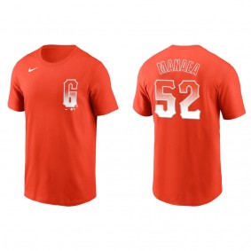 Sean Manaea Men's Giants Mike Yastrzemski Nike Orange City Connect Name & Number T-Shirt