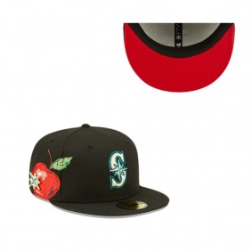 Seattle Mariners Black Fruit 59FIFTY Fitted Hat