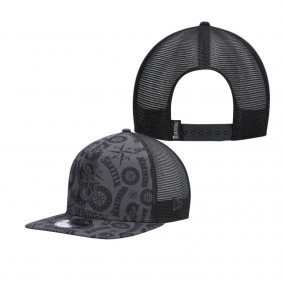 Men's Seattle Mariners Black Repeat A-Frame 9FIFTY Trucker Snapback Hat