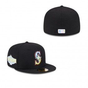 Seattle Mariners Colorpack Black 59FIFTY Fitted Hat
