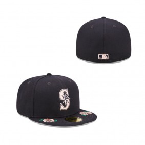 Seattle Mariners Double Roses Fitted Hat