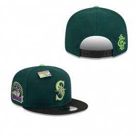 Men's Seattle Mariners Green Black Sour Apple Big League Chew Flavor Pack 9FIFTY Snapback Hat