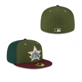 Seattle Mariners Just Caps Dark Green 59FIFTY Fitted Hat