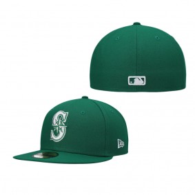 Men's Seattle Mariners Kelly Green Logo 59FIFTY Fitted Hat