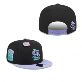 Men's St. Louis Cardinals Black Purple Grape Big League Chew Flavor Pack 9FIFTY Snapback Hat