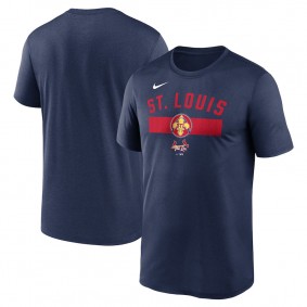 Men's St. Louis Cardinals Navy 2024 City Connect Legend Performance T-Shirt