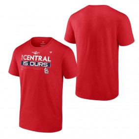 Men's St. Louis Cardinals Red 2022 NL Central Division Champions Big & Tall T-Shirt