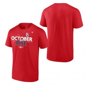 Men's St. Louis Cardinals Red 2022 Postseason Locker Room Big & Tall T-Shirt