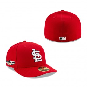 Men's St. Louis Cardinals Red 2022 Postseason Side Patch Low Profile Fitted Hat