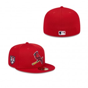 Men's St. Louis Cardinals Red 2024 Spring Training 59FIFTY Fitted Hat
