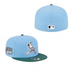 Men's St. Louis Cardinals Sky Blue Cilantro 1982 World Series 59FIFTY Fitted Hat