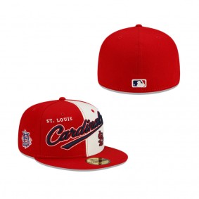 St. Louis Cardinals Split Front 59FIFTY Fitted Hat