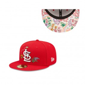 St. Louis Cardinals Watercolor Floral 59FIFTY Fitted Hat