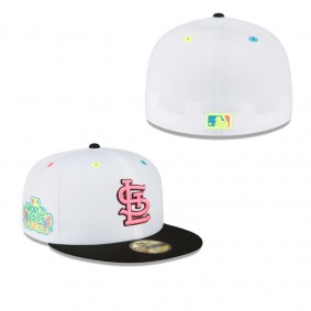 Men's St. Louis Cardinals White Neon Eye 59FIFTY Fitted Hat