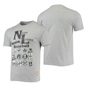 Men's Stitches Heathered Gray Negro League Wordmark T-Shirt