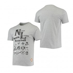 Stitches Negro League Wordmark T-Shirt Heathered Gray
