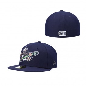 Men's Stockton Ports New Era Navy Authentic Collection Team Alternate 59FIFTY Fitted Hat