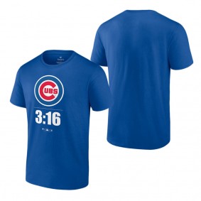 Stone Cold Steve Austin Chicago Cubs Royal Blue 3:16 T-Shirt
